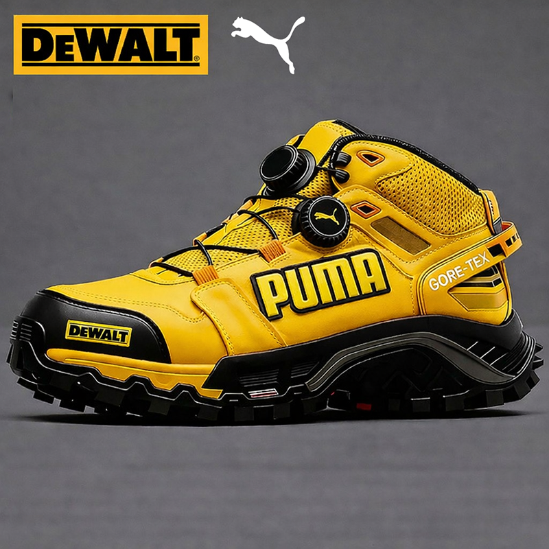Vodoodporni in zračni moški delovni in pohodni čevlji znamk PUMA® in DEWALT so idealni za delo in aktivnosti na prostem.
