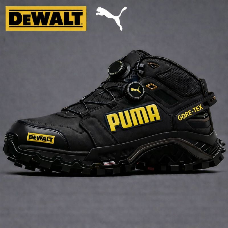 Vodoodporni in zračni moški delovni in pohodni čevlji znamk PUMA® in DEWALT so idealni za delo in aktivnosti na prostem.